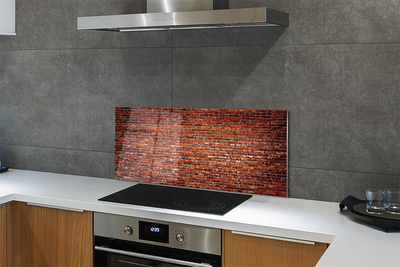 Painel de vidro Parede de tijolos vintage