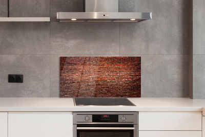 Painel de vidro Parede de tijolos vintage