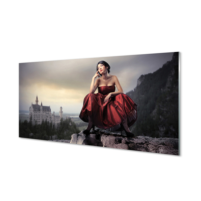 Painel de vidro Vestido de mulher