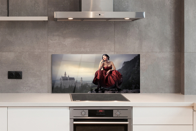 Painel de vidro Vestido de mulher