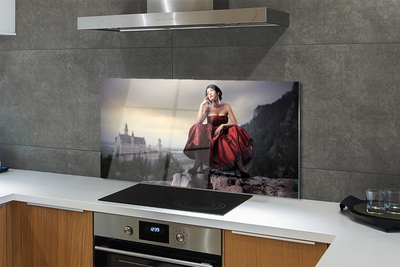 Painel de vidro Vestido de mulher