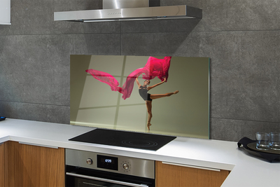 Painel de vidro Tecido rosa bailarina