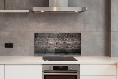 Painel de vidro Parede de tijolos vintage