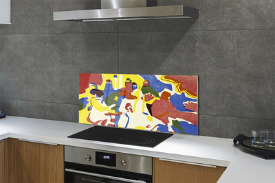 Painel de vidro Paisagem abstrata