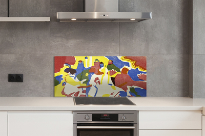 Painel de vidro Paisagem abstrata