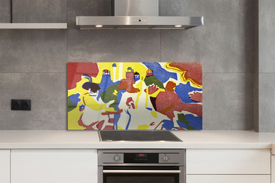 Painel de vidro Paisagem abstrata