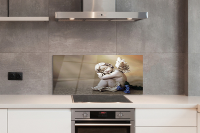 Painel de vidro Placas de flores de anjo adormecido