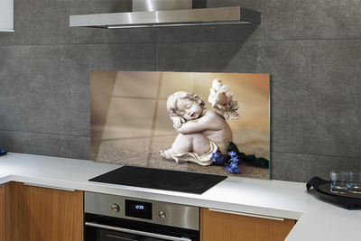 Painel de vidro Placas de flores de anjo adormecido