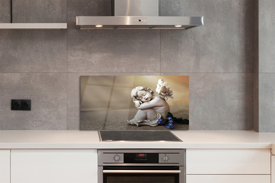 Painel de vidro Placas de flores de anjo adormecido