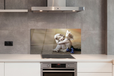 Painel de vidro Placas de flores de anjo adormecido