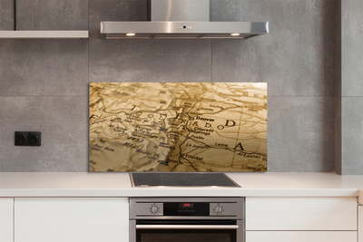 Painel de vidro Mapa antigo