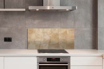 Painel de vidro Cubo de grãos de madeira