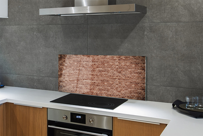 Painel de vidro Parede de tijolos vintage