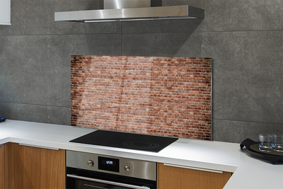 Painel de vidro Parede de tijolos vintage