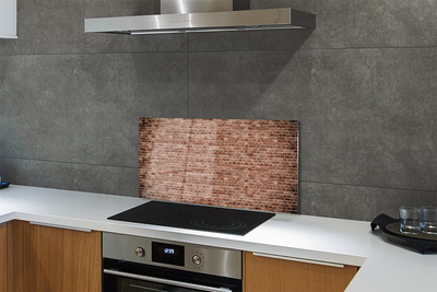 Painel de vidro Parede de tijolos vintage