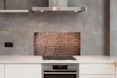 Painel de vidro Parede de tijolos vintage