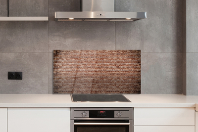 Painel de vidro Parede de tijolos vintage