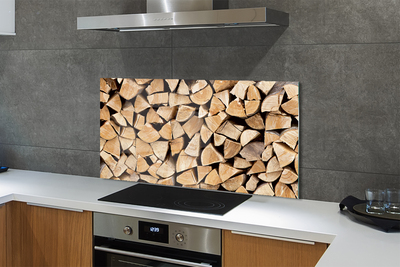 Painel de vidro Armazenamento de lenha