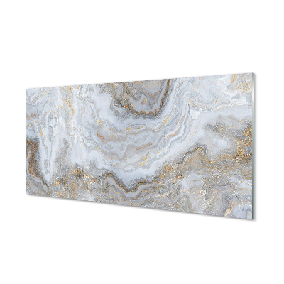 Painel de vidro Manchas de mármore em pedra