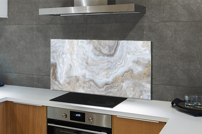 Painel de vidro Manchas de mármore em pedra