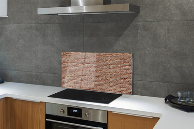 Painel de vidro parede de tijolos