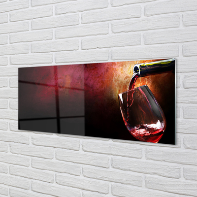 Painel de vidro Vinho tinto