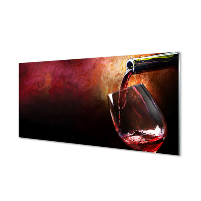 Painel de vidro Vinho tinto