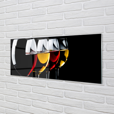 Painel de vidro Óculos fundo preto