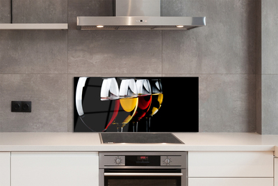 Painel de vidro Óculos fundo preto