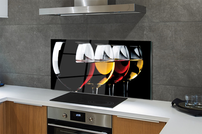 Painel de vidro Óculos fundo preto