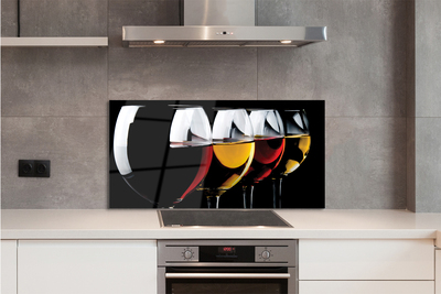 Painel de vidro Óculos fundo preto