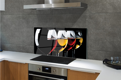 Painel de vidro Óculos fundo preto