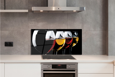 Painel de vidro Óculos fundo preto