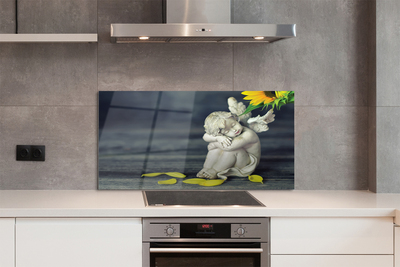 Painel de vidro Anjo Adormecido Girassol