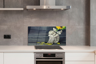 Painel de vidro Anjo Adormecido Girassol