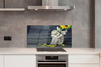 Painel de vidro Anjo Adormecido Girassol