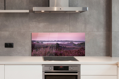 Painel de vidro Campo de urze