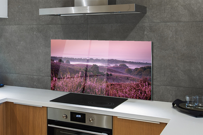 Painel de vidro Campo de urze