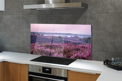 Painel de vidro Campo de urze