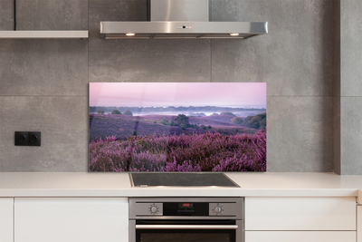 Painel de vidro Campo de urze