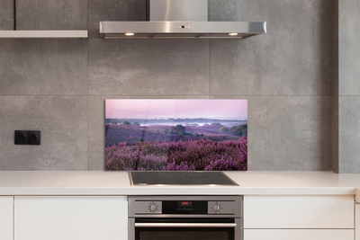 Painel de vidro Campo de urze