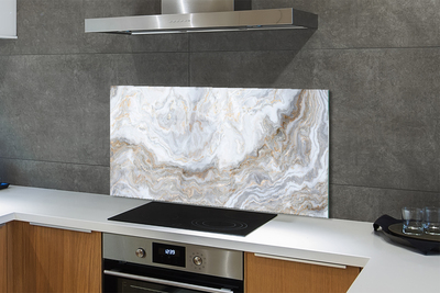 Painel de vidro Manchas de mármore em pedra