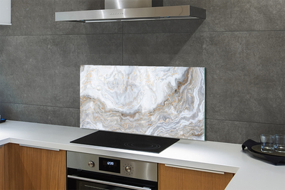 Painel de vidro Manchas de mármore em pedra