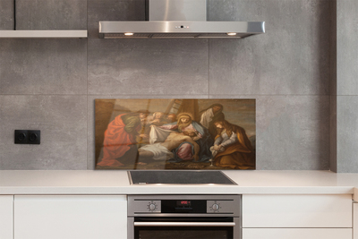 Painel de vidro Jesus crucificado