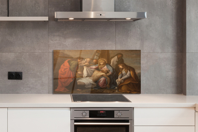 Painel de vidro Jesus crucificado