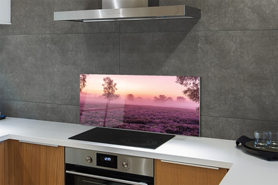 Painel de vidro Campo de urze