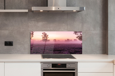 Painel de vidro Campo de urze