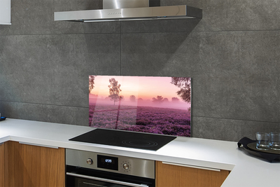 Painel de vidro Campo de urze