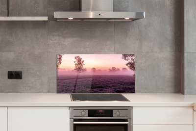 Painel de vidro Campo de urze