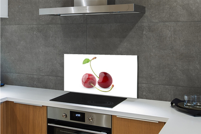 Painel de vidro Cerejas
